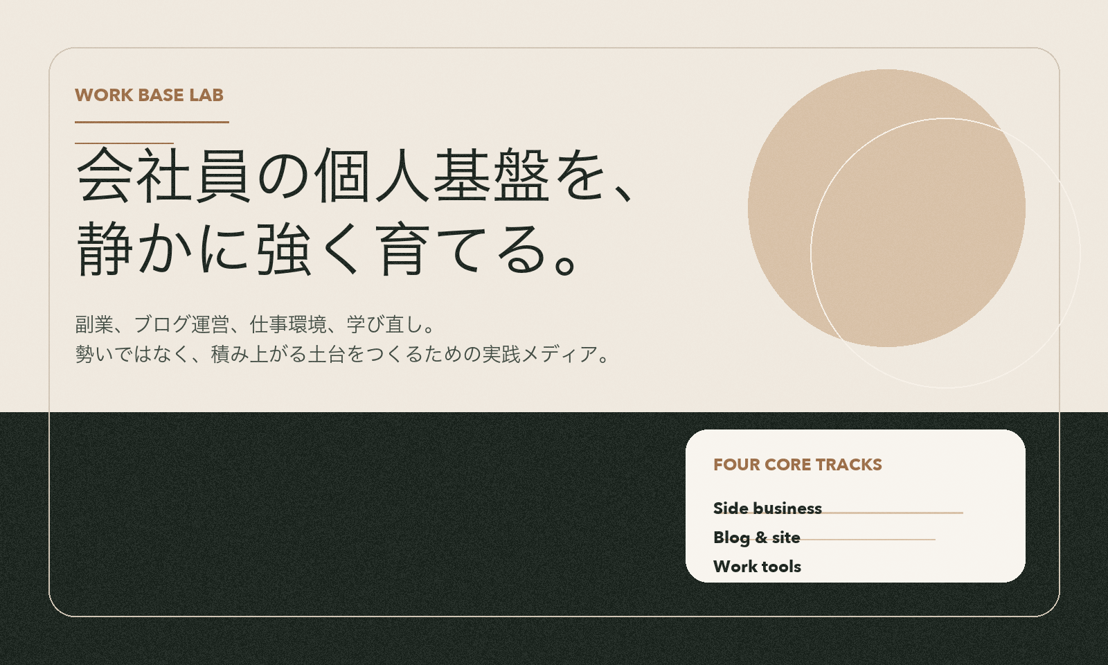 Work Base Lab のトップビジュアル